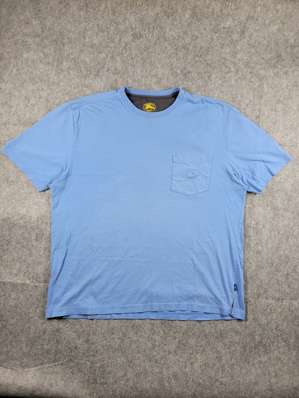 Tommy Bahama 100% Pima Cotton Blue Embroidered Marlin Logo T-Shirt Mens Size XL